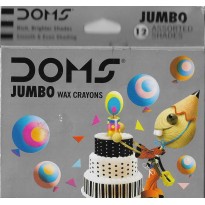 DOMS Jumbo 12 Wax Crayons